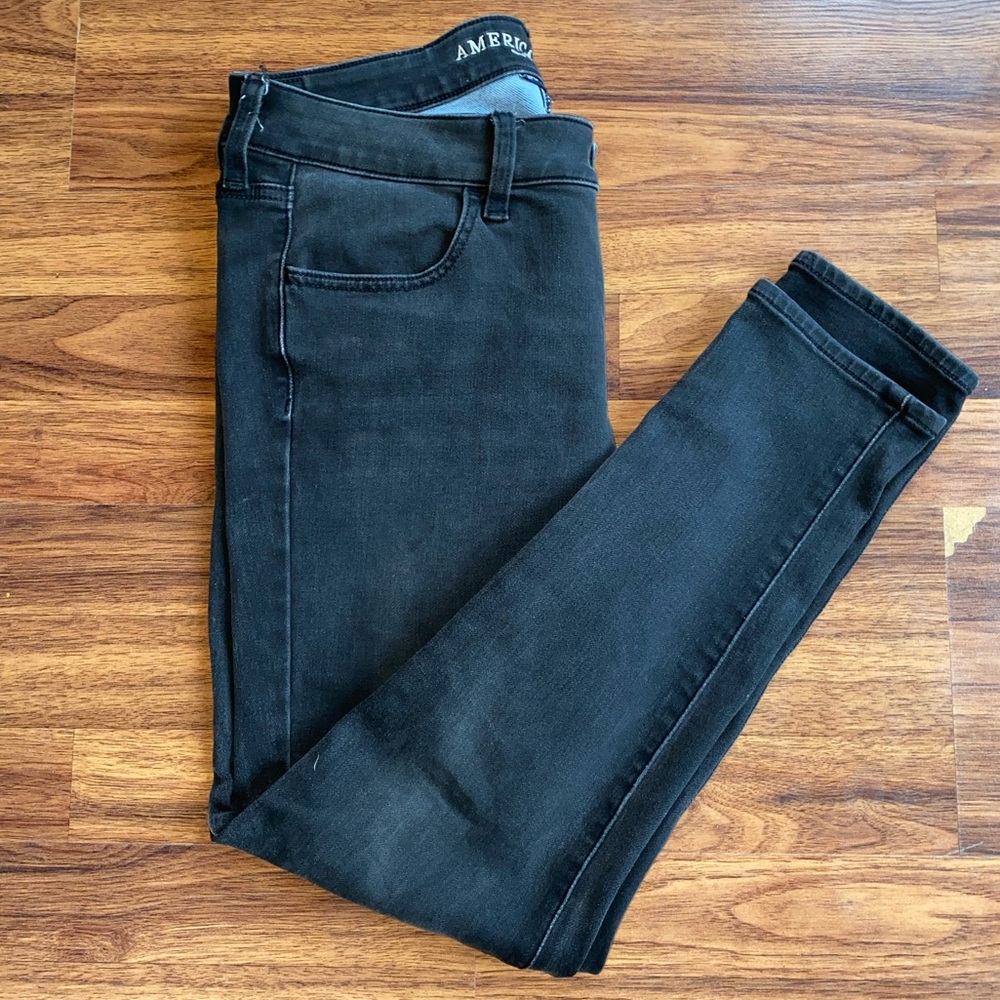 American eagle 12 short black jeggings